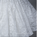 Clássico de alta classe lace flor branca meninas novos modelos 150 cm grânulos cintura vestido de jantar casaco para jovem senhora meninas roupas de bebê